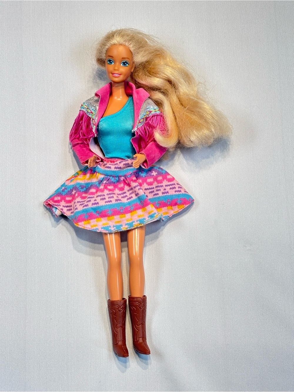 1989 Western Fun Barbie (model #9932).